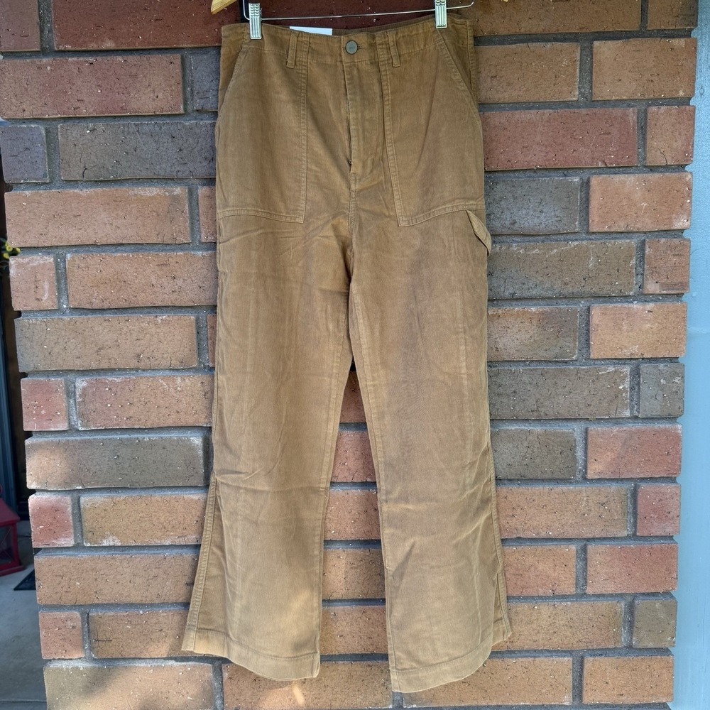 Onia Wide Leg Corduroy Carpenter Pant | Mineral -  Brown | Womens Size 28‎